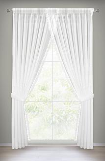 Firana gotowa na taśmie ARTEMIDA 400x250 Eurofirany biały