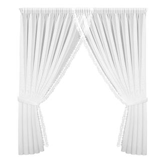 Firana gotowa na taśmie ARTEMIDA 400x250 Eurofirany biały