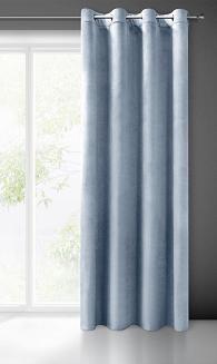 Zasłona gotowa na przelotkach MELANIA 140x250 Eurofirany morska