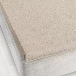 Prześcieradło frotte bez gumki Tulipan 175x220 ZWOLTEX sepia GRUBE