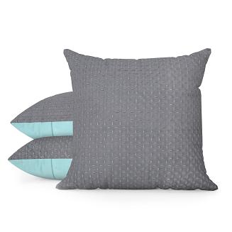 Poszewka dekoracyjna BONI 40x40 Eurofirany grafitowy/miętowy