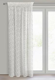 Firana gotowa na taśmie DAISY 140x270 Eurofirany biały