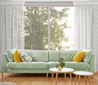 Firana gotowa na taśmie DAISY 140x270 Eurofirany biały