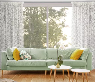 Firana gotowa na taśmie DAISY 140x270 Eurofirany biały