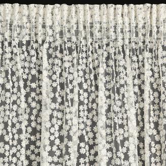 Firana gotowa na taśmie DAISY 140x270 Eurofirany biały