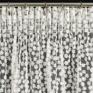 Firana gotowa na taśmie DAISY 140x270 Eurofirany biały