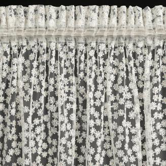 Firana gotowa na taśmie DAISY 140x270 Eurofirany biały