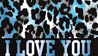 Ręcznik plażowy 100x180 niebieski czarny panterka