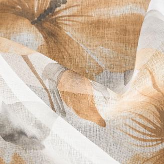 Firana gotowa na przelotkach SOFIA 140x250 Eurofirany biały/rudy