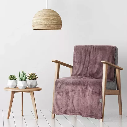 Koc narzuta CINDY5 70x160 Design91 wrzosowy