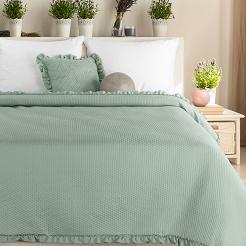 Narzuta dekoracyjna FALBANKA 240x220 szałwiowy