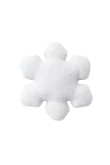 Dekoracyjna Poduszka Świąteczna Boucle Śnieżynka 45x45 Biała