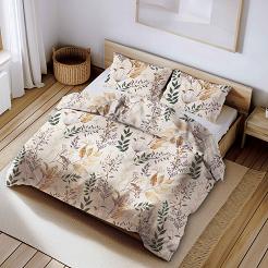 Pościel z kory 160x200 jasnobeżowa roślinna oaza