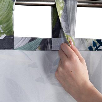 Zasłona gotowa na szelkach GARDEN 155x220 Eurofirany zielony