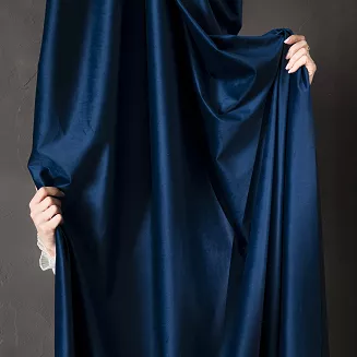Zasłona gotowa na przelotkach BLACKOUT VELVET 140x240 granatowa