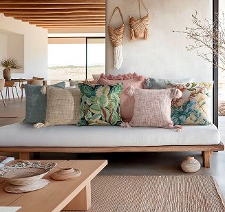 Poszewka dekoracyjna GATI 40x40 Eurofirany różowa