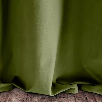 Zasłona gotowa na przelotkach PIERRE 140x250 Pierre Cardin Eurofirany oliwkowy