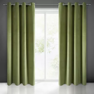 Zasłona gotowa na przelotkach PIERRE 140x250 Pierre Cardin Eurofirany oliwkowy