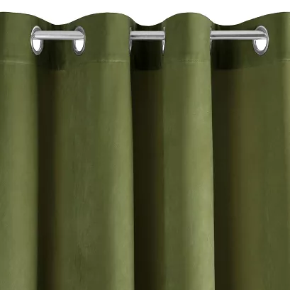 Zasłona gotowa na przelotkach PIERRE 140x250 Pierre Cardin Eurofirany oliwkowy