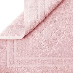 Dywanik łazienkowy Mondo 50x70 stópki pudrowy róż