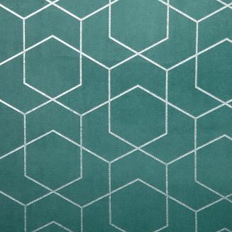 Zasłona gotowa na przelotkach MANDI 140x250 Eurofirany turkusowy