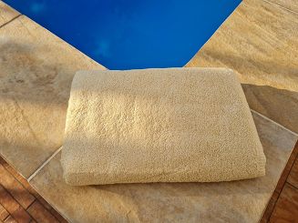 Ręcznik kąpielowy RIMINI 50x100 gładki piaskowy