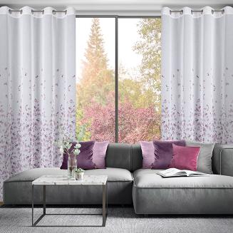 Zasłona gotowa na przelotkach NOEMI 140x250 Eurofirany biały