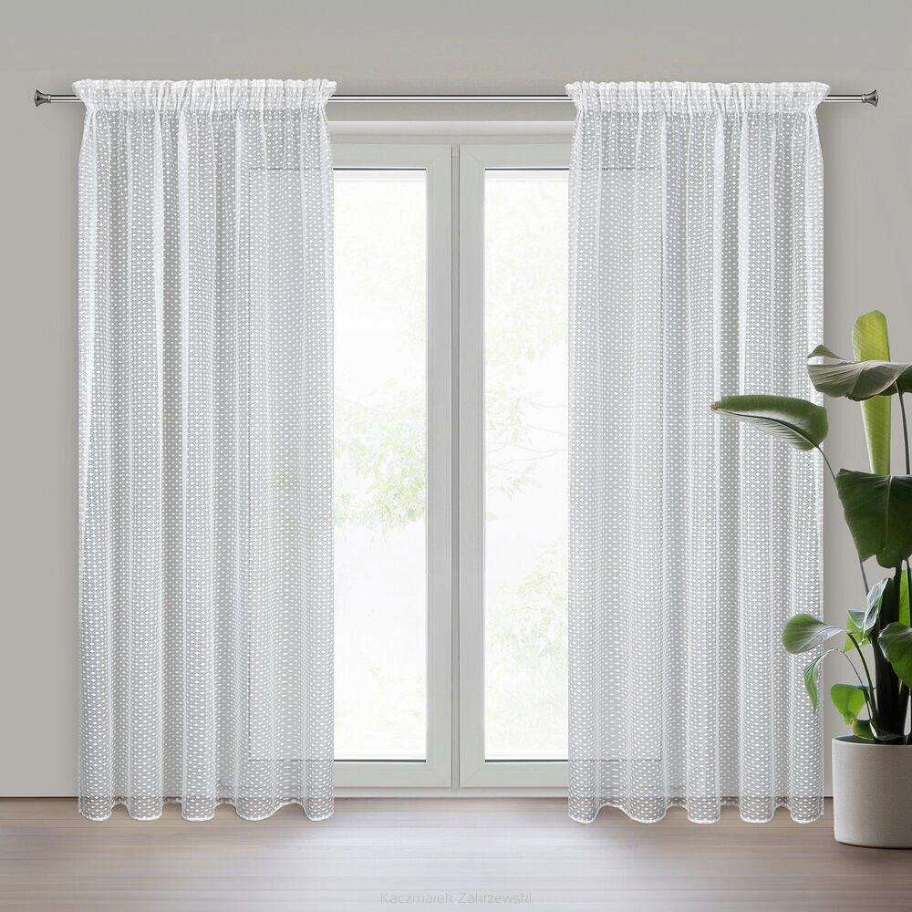 Firana gotowa na taśmie ALAYA 140x270 Eurofirany biały