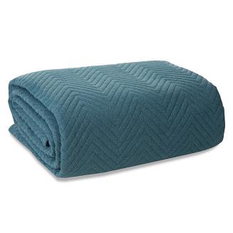 Narzuta dekoracyjna LEN 220x240 niebieski