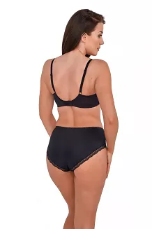 Biustonosz GAIA Soft Ossie 1223 miękki czarno-różowy
