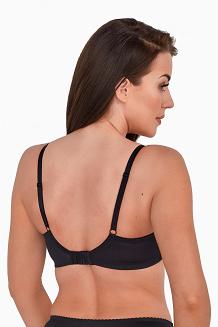 Biustonosz GAIA Soft Ossie 1223 miękki czarno-różowy