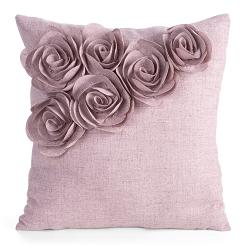 Poszewka dekoracyjna FLORES 45x45 Eurofirany różowy