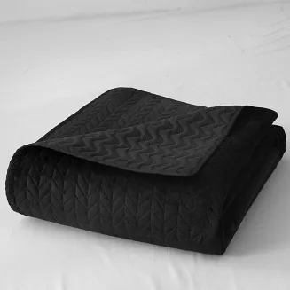 Narzuta dekoracyjna MOXIE 220x240 velvet czarna