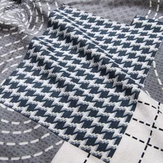 Pościel flanelowa FLANELOVE 180x200 szara biała beżowa patchwork