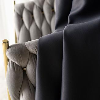 Zasłona gotowa typu blackout na przelotkach DONA 140x 250 ciemnoszara