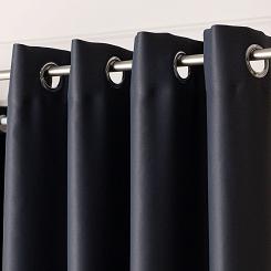 Zasłona gotowa typu blackout na przelotkach DONA 140x 250 ciemnoszara