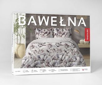 Pościel bawełniana 220x200 Detexpol różowa pudrowa wrzosowa magnolie