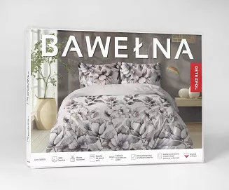 Pościel bawełniana 220x200 Detexpol różowa pudrowa wrzosowa magnolie