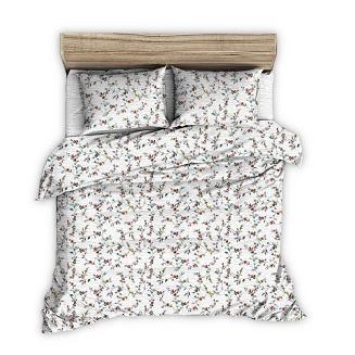 Pościel z kory 180x200 biała kolorowe gałązki