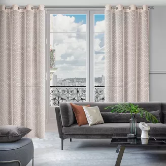 Zasłona gotowa na przelotkach HANIA 140x250 Eurofirany różowy