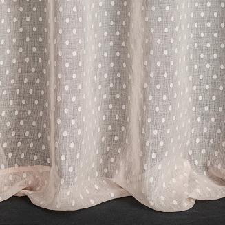 Zasłona gotowa na przelotkach HANIA 140x250 Eurofirany różowy