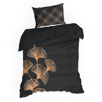 Pościel z makosatyny POS 160x200 Eurofirany czarny