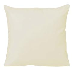 Poszewka satyna bawełniana 40x40 jednobarwna kremowa