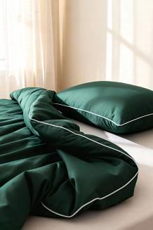 Pościel bambusowa 220x200 butelkowa z białą bizą