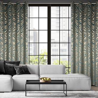 Zasłona gotowa na przelotkach MILENA 140x250 Eurofirany miętowy