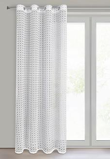 Firana gotowa na przelotkach CARMEN 140x250 Eurofirany biały