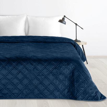Narzuta dekoracyjna LUIZ 8 220x240 granatowa wzór geometryczny