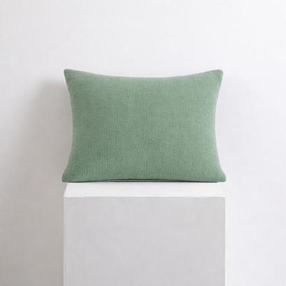 Poszewka bawełniana muślinowa 50x70 oliwkowa