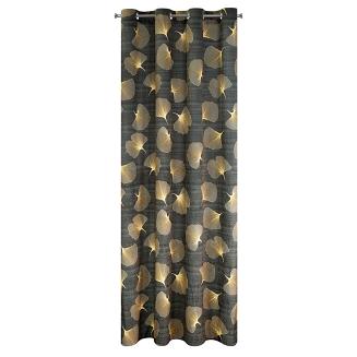 Zasłona gotowa na przelotkach OFELIA 140x250 Design91 grafitowy