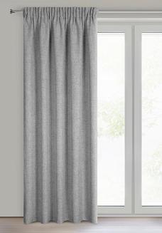 Zasłona gotowa na taśmie JULA2 140x270 Eurofirany srebrny